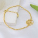 New style Hot Sell gold-plated tree pendant Bracelet Bangle Charm 925 sterling silver For Women Lady